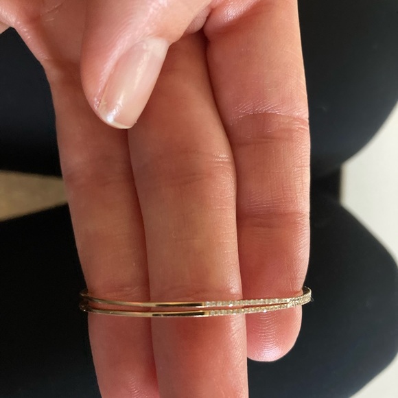 Doves Jewelry by Doron Paloma Rose Gold Diamond Hoops - Picture 8 of 11